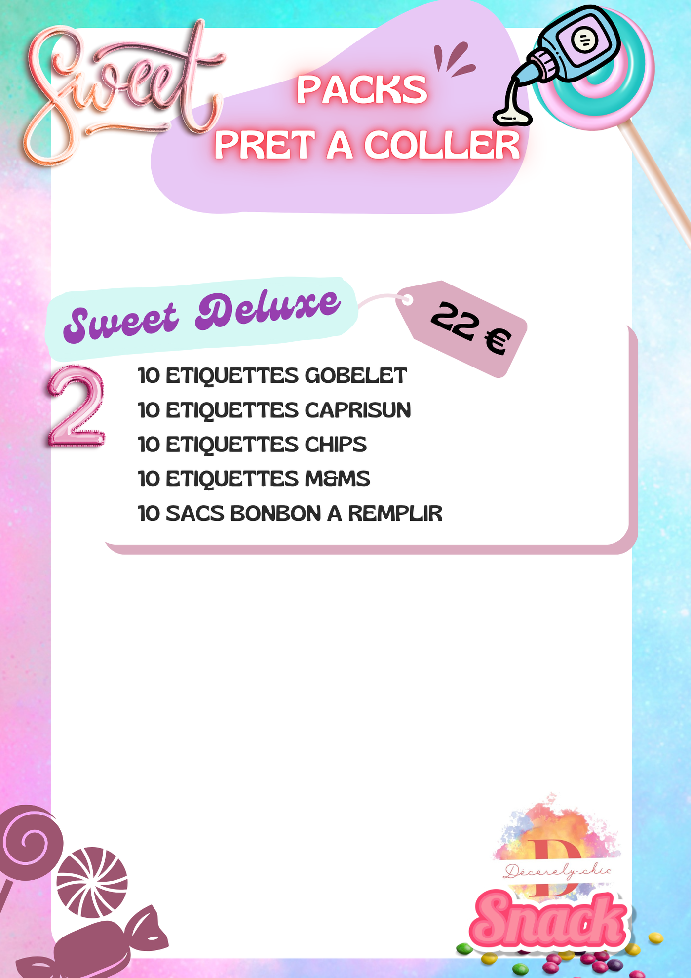 PACK PRÊT A COLLER