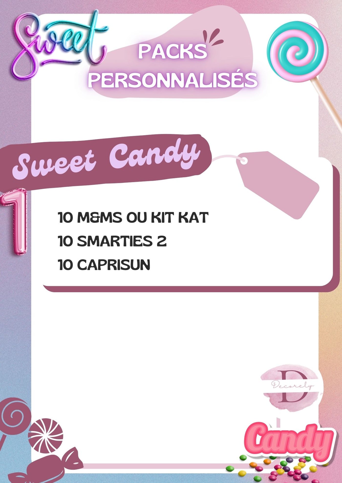 SWEET CANDY - décorelychic